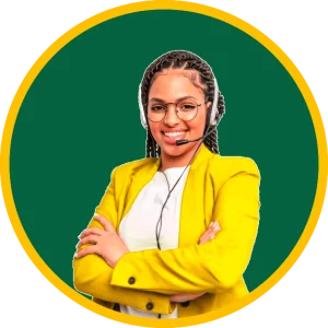 mulher negra camisa amarela telemarketing